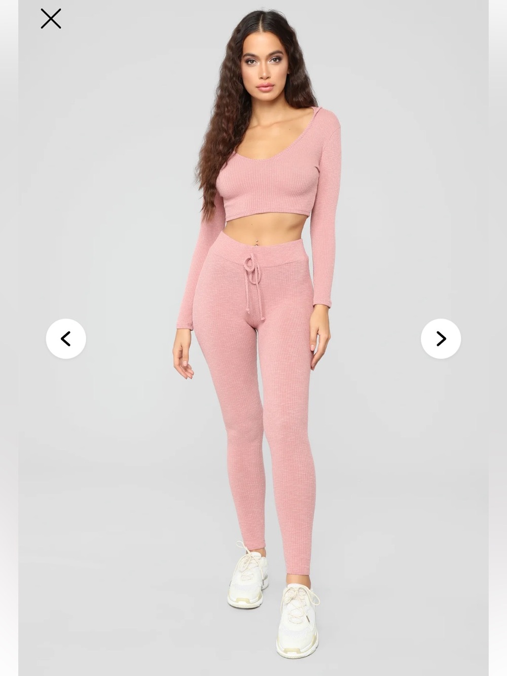 Fashion Nova Wanderlust Rose Leggings